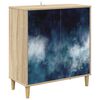 vidaXL Aparador RAALTE Sonoma 69 x 33 x 75 cm Madera de ingenier&iacute;a