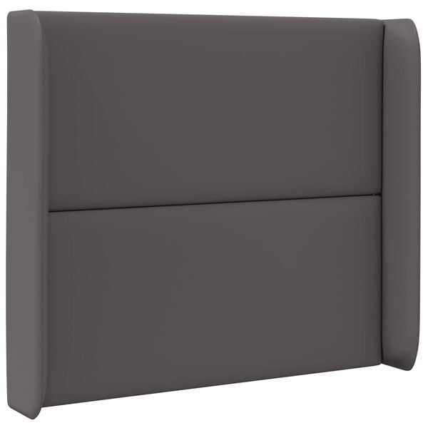 vidaXL Oreja de cabecero Gris 80 x 16 x 4 cm PVC