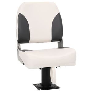 vidaXL Asiento plegable para barco 1 juego con respaldo bajo correa fijaci&oacute;n