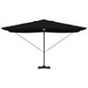 vidaXL Sombrilla Negro 351 x 250 x 253 cm Poli&eacute;ster y Aluminio