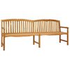 vidaXL Banco Tallado a Mano en Forma de Rosa 228 x 61 x 94,5 cm