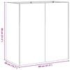 vidaXL Jardinera de acero laminado en fr&iacute;o antracita 80x40x80 cm