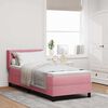 vidaXL Cama tipo Box Spring con colch&oacute;n Rosa 200 x 80 cm Terciopelo