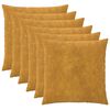 vidaXL Funda de almohada 6 pcs HEERLEN Amarillo 60 x 60 cm