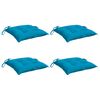 vidaXL Cojines de silla de jard&iacute;n 4 uds tela Oxford azul 50x50x7 cm