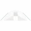 vidaXL Invernadero con estructura de acero blanco 80 m&sup2; 16x5x2,3 m