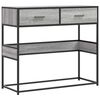 vidaXL Mesa consola madera de ingenier&iacute;a gris Sonoma 90x35x80 cm