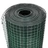 vidaXL Alambrada gallinero galvanizada recubrimiento PVC verde 25x1 m