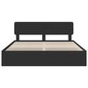 vidaXL Estructura de cama Negro 200 x 200 cm Madera Ingenieril