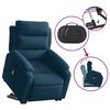 vidaXL Sill&oacute;n reclinable de masaje elevable terciopelo azul