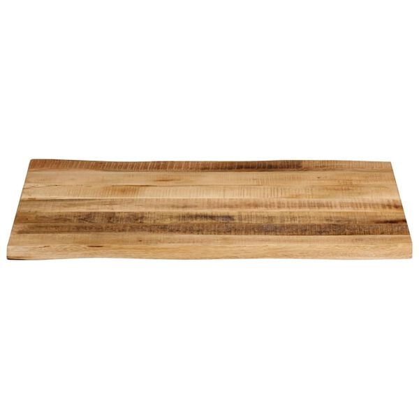vidaXL Tablero de mesa borde natural madera maciza mango 70x60x3,8 cm