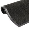 vidaXL Felpudo de nudo negro 60x180 cm