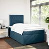 vidaXL Cama box spring con colch&oacute;n terciopelo azul 120x200 cm