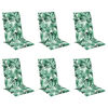 vidaXL Cojines silla respaldo alto 6 uds tela Oxford estampado hojas