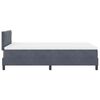 vidaXL Cama tipo Box Spring Gris oscuro 120 x 200 cm Terciopelo