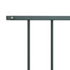 vidaXL Panel de valla de acero con recubrimiento en polvo, 1,7 x 1,17 m, antracita