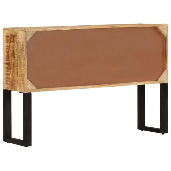 vidaXL Aparador de madera de mango rugosa 110x30x74 cm