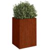 vidaXL Jardinera de acero corten 42x38x75 cm