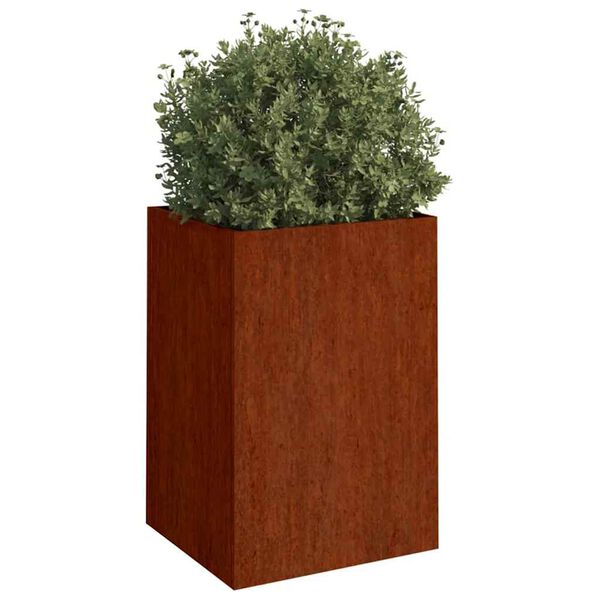 vidaXL Jardinera de acero corten 42x38x75 cm