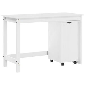 vidaXL Juego de escritorio y gabinete 2 uds. Blanco