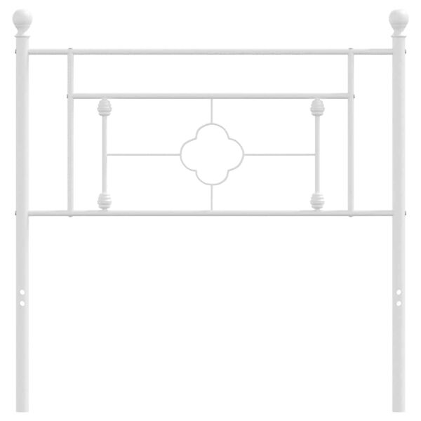 vidaXL Cabecero de repuesto de metal blanco 90 cm
