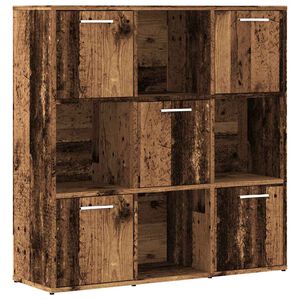 vidaXL Estanter&iacute;a madera de ingenier&iacute;a color envejecido 90x28x90 cm