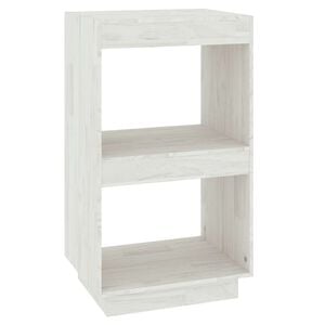 vidaXL Estanter&iacute;a madera maciza de pino blanca 40x35x71 cm