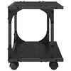 vidaXL Soporte para Impresora Roble Negro 41 x 28 x 33.5 cm