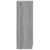 vidaXL Zapatero de madera contrachapada gris Sonoma 30x35x100 cm