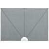 vidaXL Toldo lateral plegable terraza gris 300x150 cm