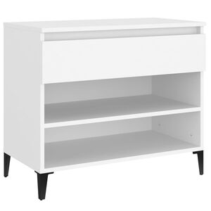 vidaXL Mueble zapatero madera contrachapada blanco 70x36x60 cm