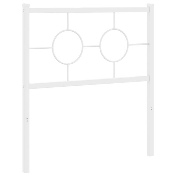 vidaXL Cabecero de metal blanco 80 cm