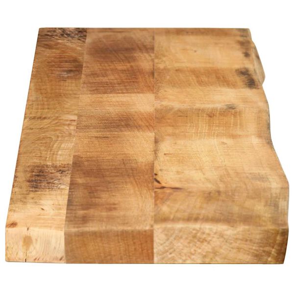 vidaXL Tablero de mesa borde natural madera maciza mango 180x30x3,8 cm