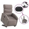 vidaXL Sill&oacute;n el&eacute;ctrico reclinable elevable de tela gris taupe