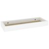 vidaXL Estantes de pared Loggia 2 uds roble y blanco MDF 40x15x4 cm