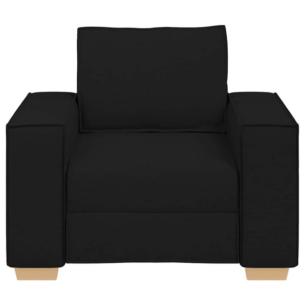vidaXL Sill&oacute;n de tela negra de 100x78x84 cm