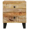 vidaXL Mesita de noche de madera maciza de mango 40x33x46 cm