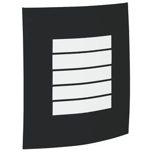 vidaXL Luz de pared exterior Negro 23,5 x 9 x 26 cm