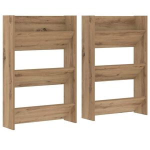 vidaXL Armario Zapatero 2 uds. 60 x 18 x 90 cm Madera de ingenier&iacute;a