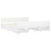 vidaXL Estructura de cama con 4 cajones madera pino blanco 180x200 cm