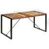 vidaXL Mesa de comedor de madera maciza reciclada 160x80x75 cm