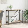 vidaXL Mesa Consola Roble artesanal 88,5 x 30 x 75 cm