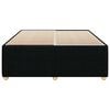 vidaXL Cama sin colch&oacute;n tela negro 160x200 cm
