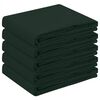 vidaXL Tela para Mesa 5 uds. Verde oscuro 130 x 180 cm Poli&eacute;ster