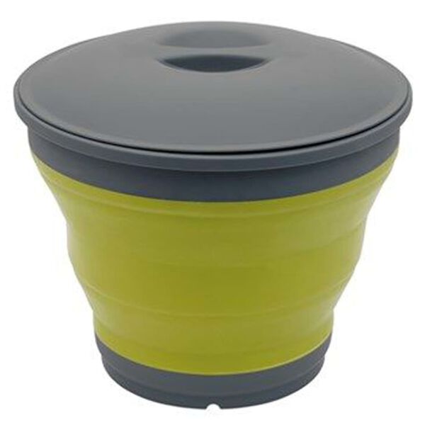 Outwell Cubo plegable con tapa 7,5 L verde lima