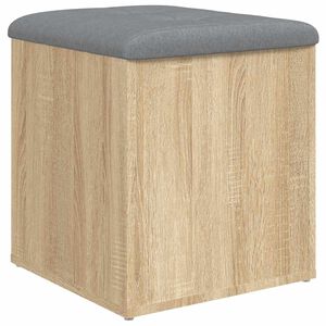vidaXL Banco de almacenaje roble Sonoma 42x42x45 cm madera de ingenier&iacute;a