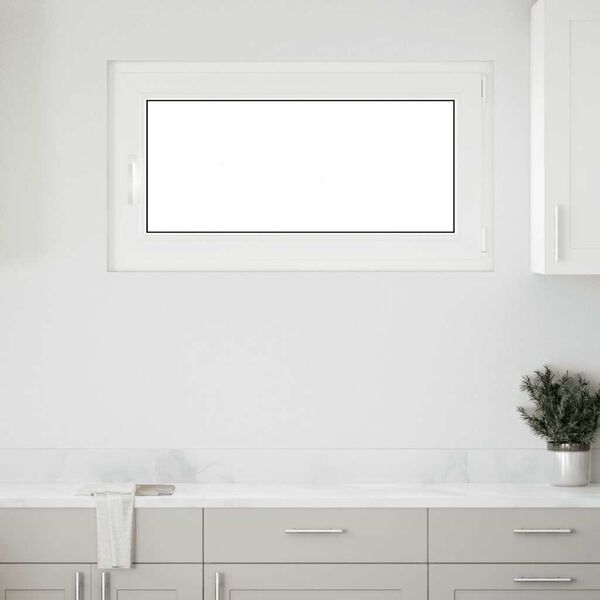 vidaXL Ventana de sótano "RISOR" 110x70 cm oscilobatiente DIN derecha blanca