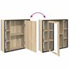 vidaXL Juego de muebles de baño 3 pcs Marrón Madera contrachapada