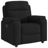 vidaXL Sill&oacute;n reclinable de tela negro