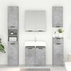 vidaXL Gabinete de Ba&ntilde;o con puerta Gris Concreto 64,5 x 33,5 x 59 cm